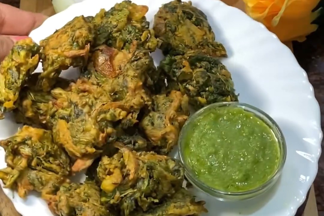 Spinach Pakoda Recipe