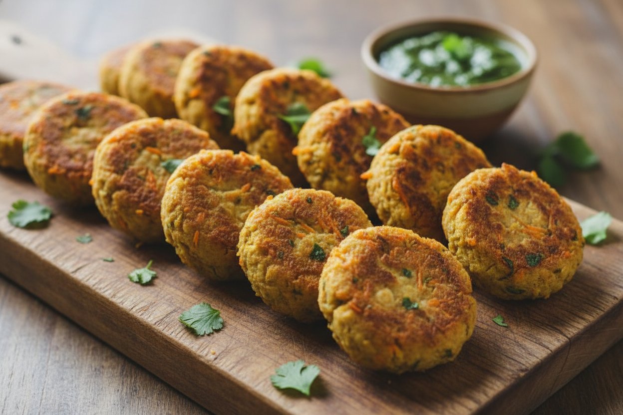 ছোলা ও গাজরের স্বাস্থ্যকর টিক্কি