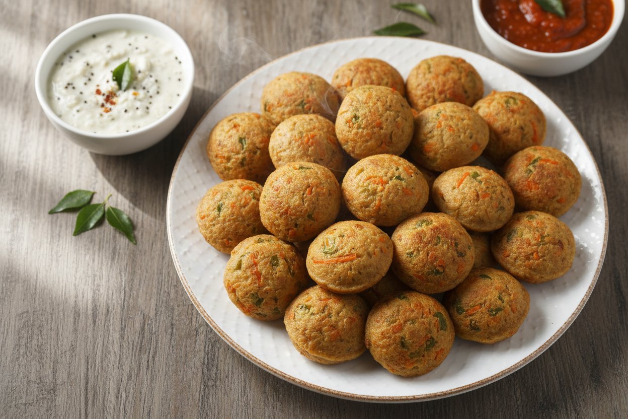 கோதுமை காய்கறி பணியாரம்